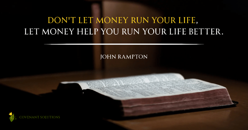 Don’t Let Money Run Your Life