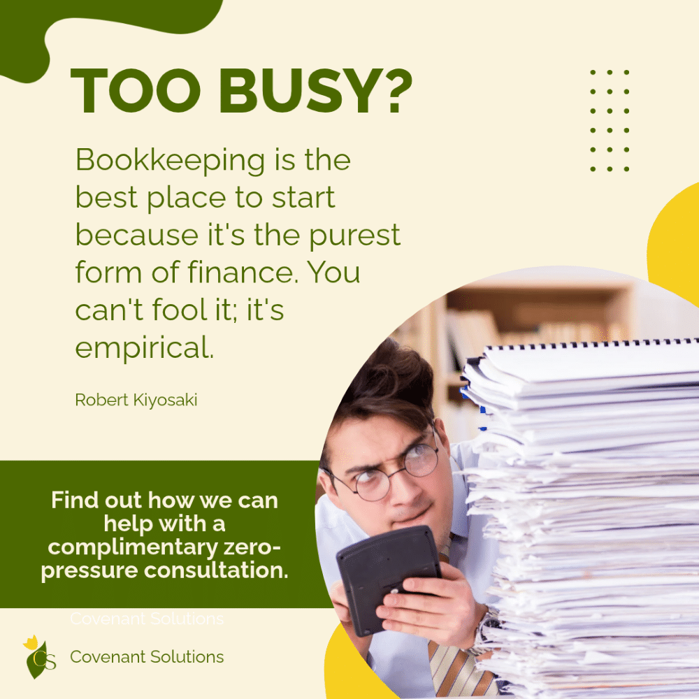 Too Busy For Bookkeeping
